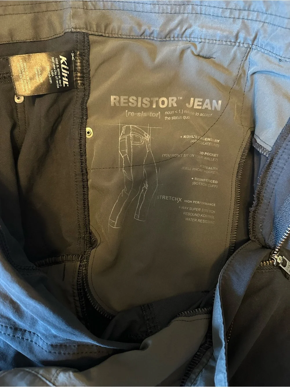 Kuhl Men's Navy Resistor Jeans